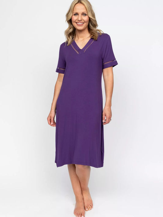 Elsie Night Dress S/Sleeve