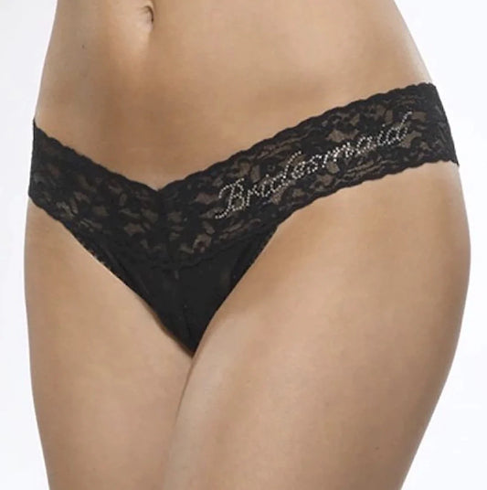 Hanky Panky Bridesmaid Crystal Signature Low Rise Thong