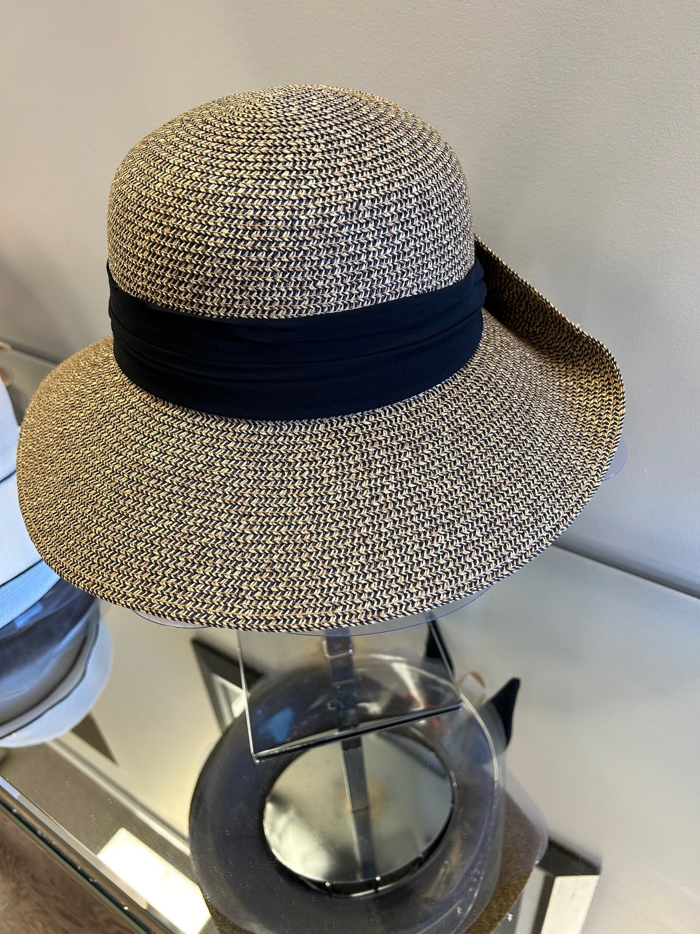 Straw Brimmed Lampshade Hat