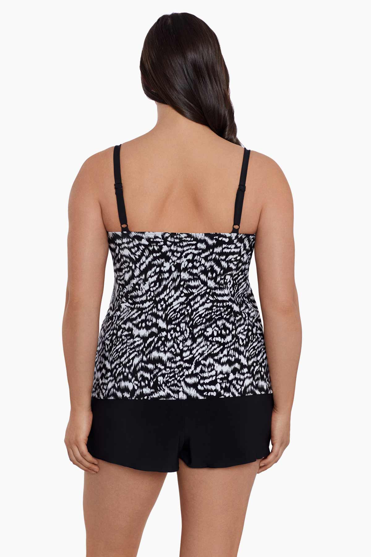 Super Sleek Ruffle Fauz Shortini Swimsuit