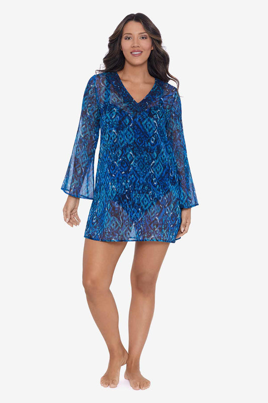 Embroidered Swim Coverup