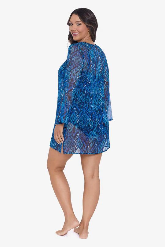 Embroidered Swim Coverup