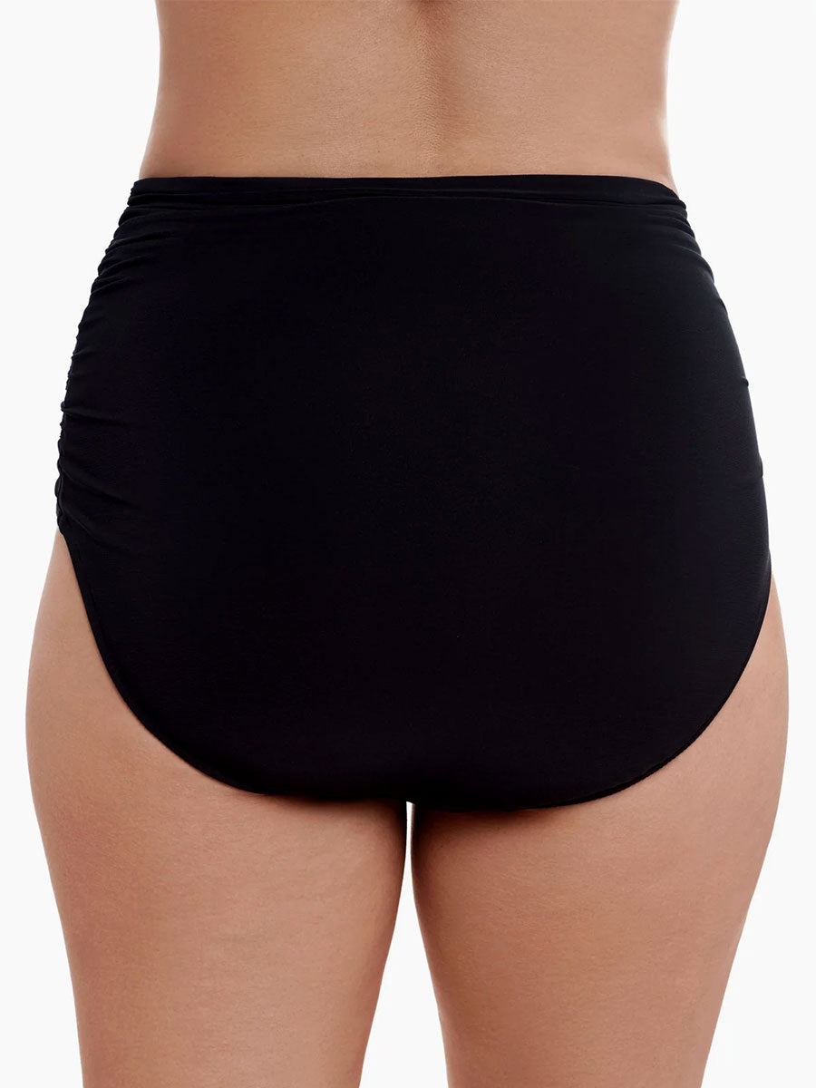 High/Waist Shirred Swim Brief