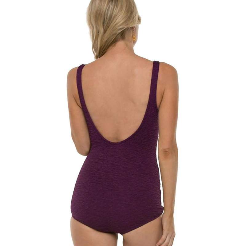 Scoop Neck Sheath Swimsuit