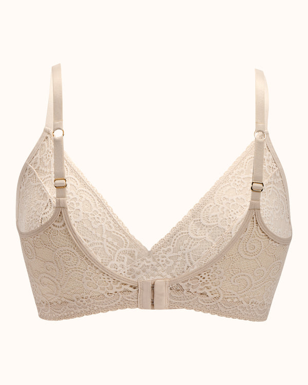 Back Champagne Gloria Pocketed Mastectomy Bra