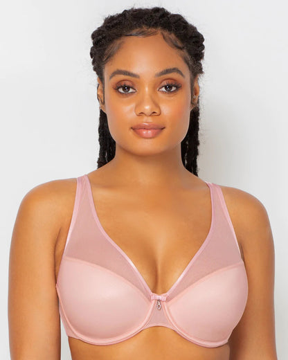 Sheer Mesh Plunge T-Shirt Bra-46