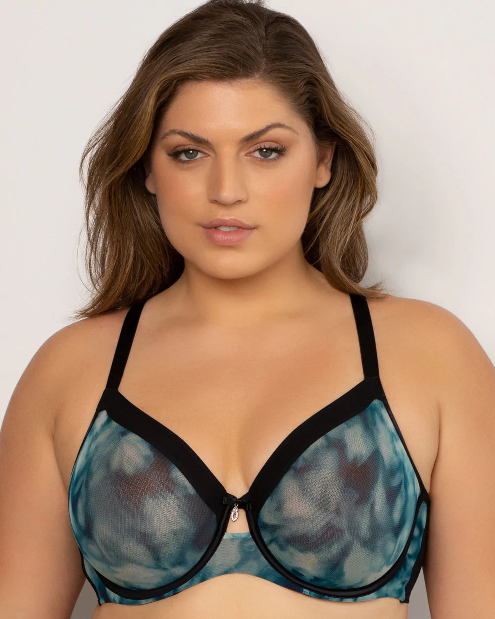 Sheer Mesh Unlined Underwire Bra-42