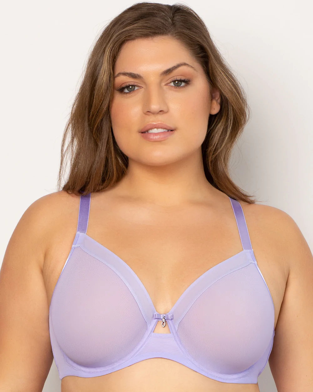 Sheer Mesh Unlined Underwire Bra-42