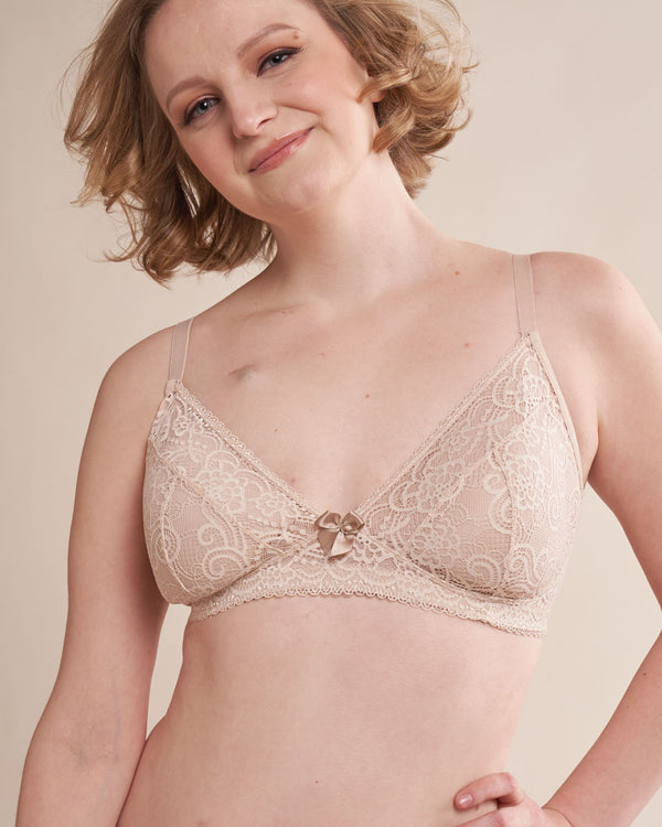 Champagne Gloria Pocketed Mastectomy Bra