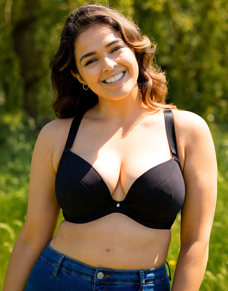 Superplunge Multiway Padded Plunge Bra Black