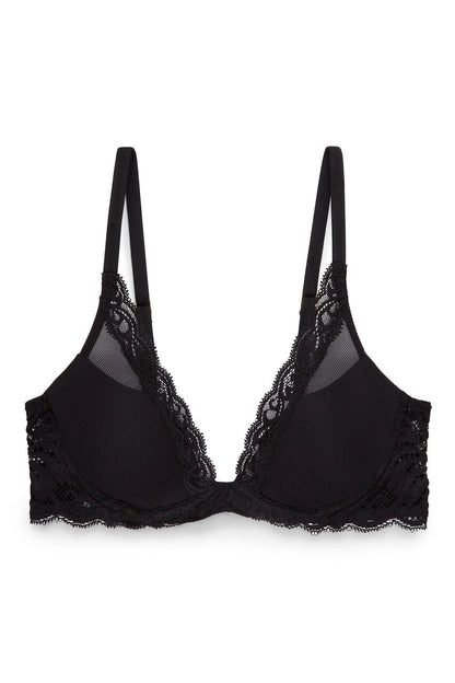 Feathers Contour Plunge Bra - 34