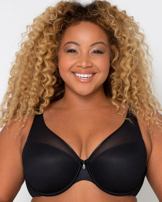 Sheer Mesh Plunge T-Shirt Bra-32