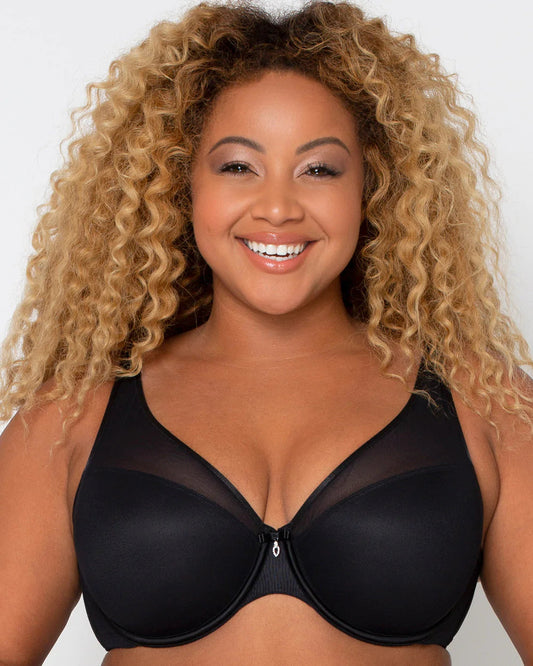 Sheer Mesh Plunge T-Shirt Bra-40